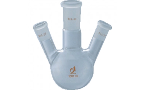 ASONE 亞速旺 1-361-12-AS通用折合三口燒瓶0080-11-30