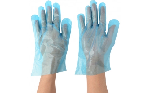 KAWANISHI 川西工業(yè) 2016 BL-M 聚乙烯手套卡恩博斯藍(lán)100枚裝M尺寸