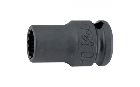 KOKEN 山下 1366M-24-肯9.5mm插入沖擊12角插口（薄肉）24mm