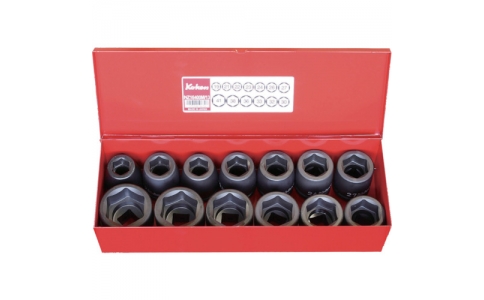 KOKEN 山下 16201M-01-角鋼19mm插入沖擊6角插口組13個(gè)組