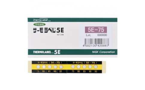 日油技研 NICHIGI 5E-125-日油技研熱標簽5點表示室外對應型不可逆性125度