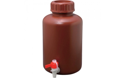 MIZUHO 瑞穂化成 0454ＰＥ広口茶色瓶１０Ｌ