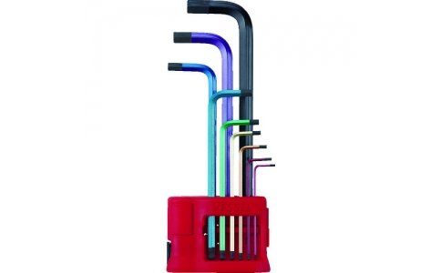 VESSEL 威威 8909 BP 彩虹球L型扳手9本組8909 BP