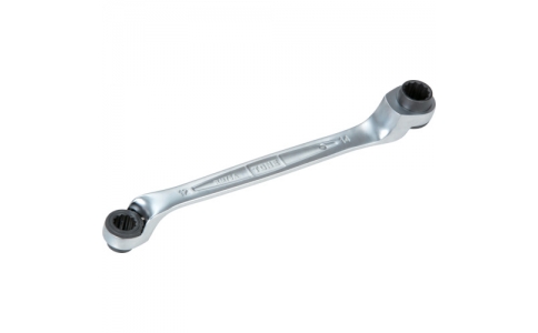 日本前田 TONE RM75A-1113-雙頭棘輪眼鏡扳手75度對邊尺寸11x13全長218mm