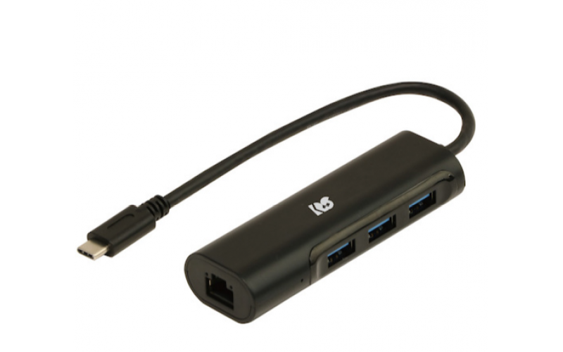 日本RATOC 適配器附帶USB集線器  ?RS-UCLAN-H3